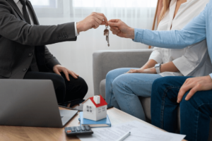 handing over keys to property, 100% mortgage options for first time buyers