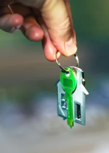 the keys to your first home! Made possible by Acorn.mortgage and 100% mortgage - first time buyer mortgage
