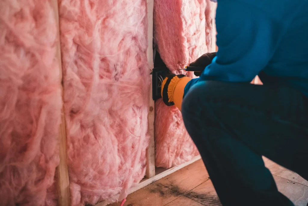 Installing insulation - Fabric is the first approach to energy efficiency
